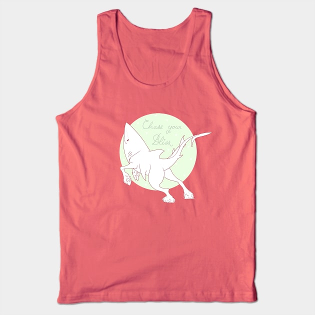 Shark Horse Green Tank Top by Naimly